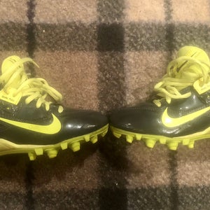 Nike youth Speedlax lacrosse cleats grey / volt green 1.5