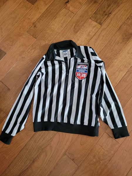 Used Referee Sweater with clip-on orange bands included