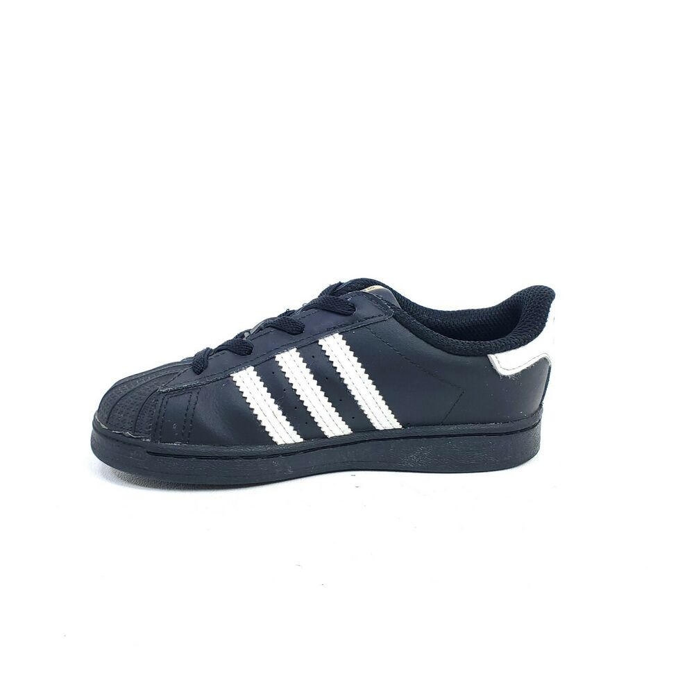 Adidas Superstar EL I Shoes Toddler 10 Black EF5396 Gold | SidelineSwap