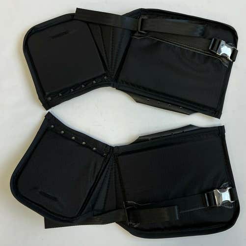 New TPS Hockey Goalie Thigh Guards boards senior ice black pads protectors