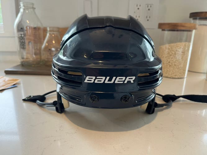 Pro Stock Bauer 4500 Helmet (Navy Blue, Medium)