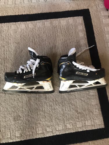 Used Bauer Wide Width  Size 6.5 Supreme 2S Hockey Goalie Skates