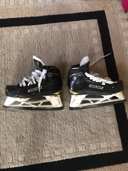 Used Bauer Wide Width Size 6.5 Supreme 2S Hockey Goalie Skates