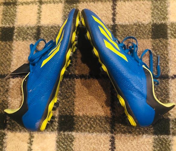 Blue Men's Size 12 (Women's 13) Adidas Cleats