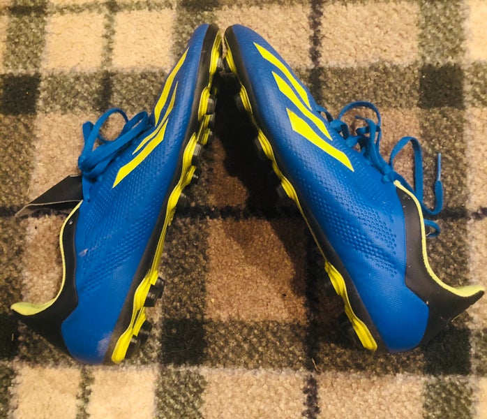 Blue Men's Size 12 (Women's 13) Adidas Cleats