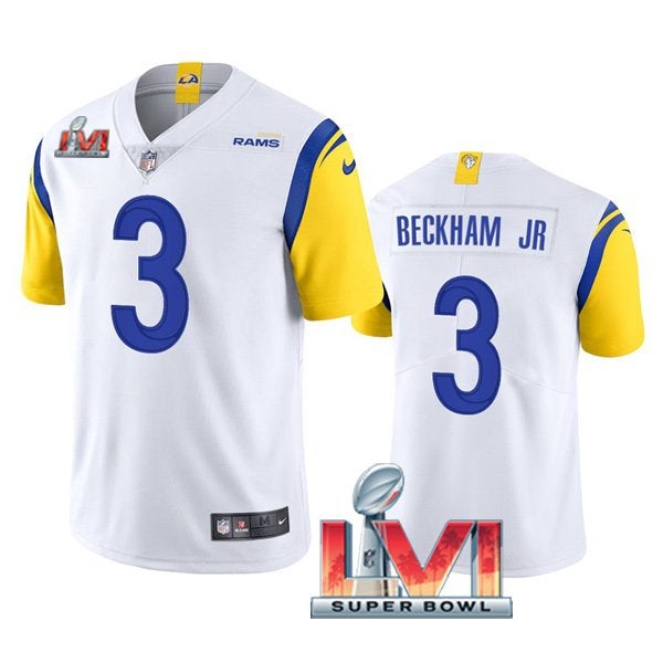 Men's Nike Odell Beckham Jr. White Baltimore Ravens Game Jersey