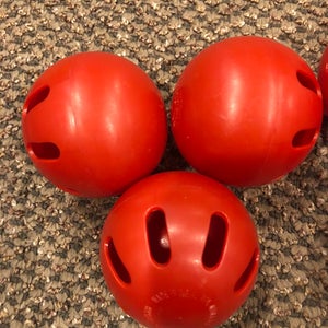 Rare - Red wiffle balls - Never Used