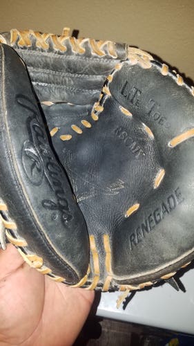Used Rawlings Right Hand Throw Catcher's RSCMY Baseball Glove 31.5"