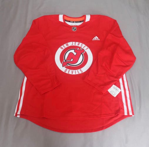 Made in Canada Pro Stock Adidas Practice Jersey - New Jersey Devils 56