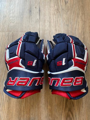 Used Bauer 13"  Supreme 1S Gloves