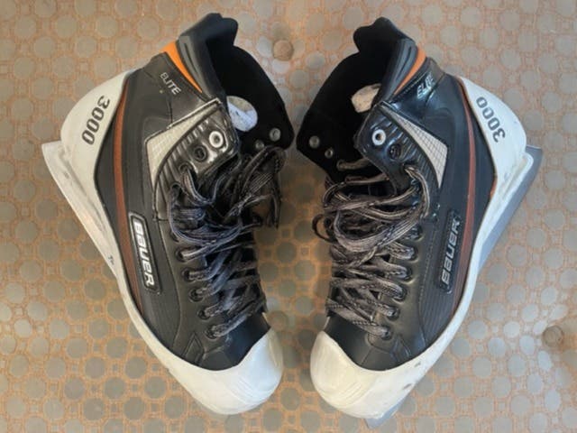 Custom Bauer Elite Senior Goalie Skates (modern boot/vintage cowling) Size 11 EE