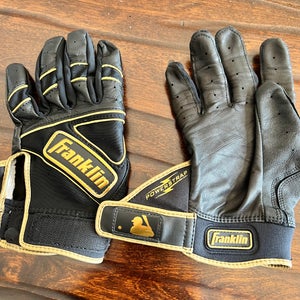 Used Large Franklin Powerstrap Batting Gloves