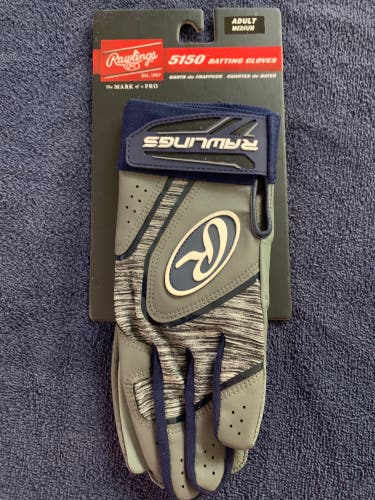 New Medium Rawlings 5150 Batting Gloves