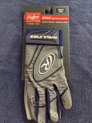 New Large Rawlings 5150 Batting Gloves