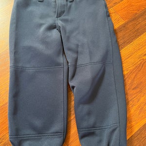 Used Navy Blue Girls' Used XL Mizuno Softball Pants