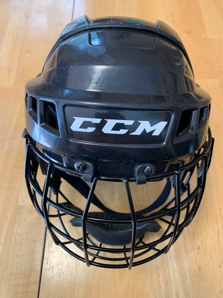 CCM 04 Helmet Youth Med with cage used.