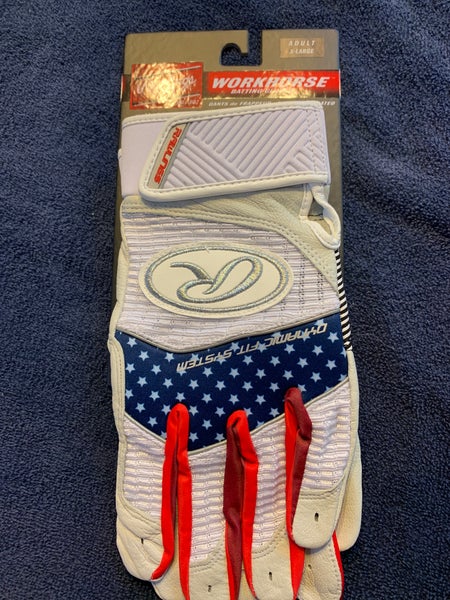 New XL Rawlings Workhorse Batting Gloves
