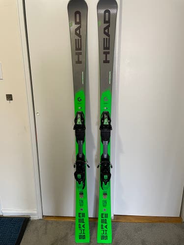 Used Men's 2020 HEAD All Mountain Supershape iMagnum 170cm Skis With Bindings Head Pro12