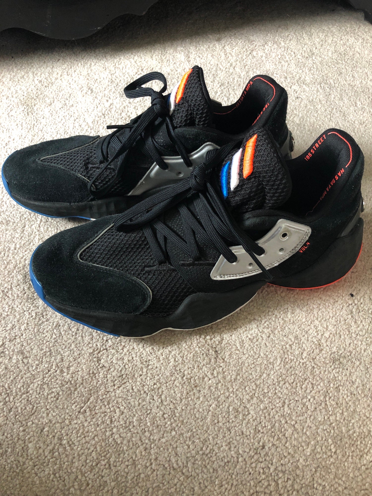 Adidas James Harden Vol 4 RED CORE BLACK Basketball Shoes DS Men Sz 8.5  EF0999