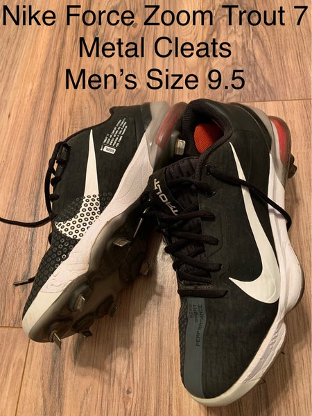 Black Used Metal Nike Force Zoom Trout 7