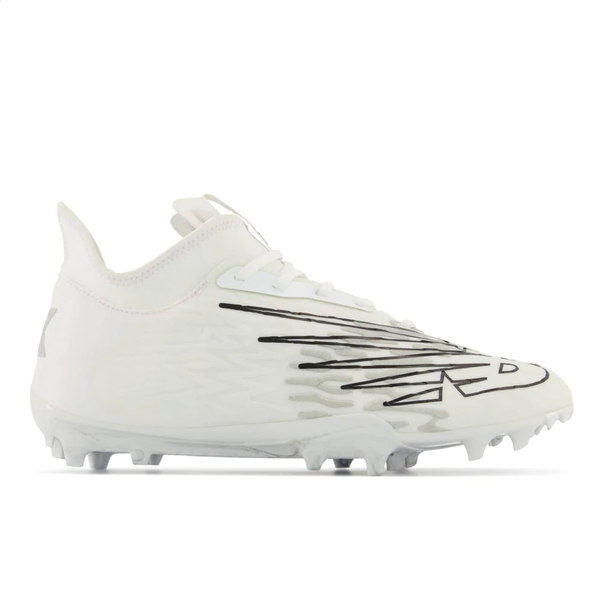 White Adult New Unisex Size 13 (Women's 14) Molded Cleats New Balance Low Cut Burn X3