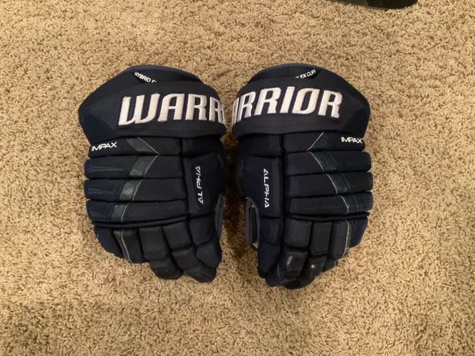 Used Warrior Alpha Pro Gloves 14"