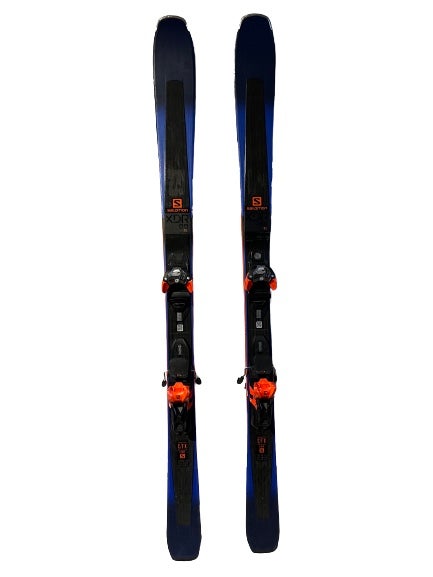 Used 140cm Beginner/Intermediate 2017 Salomon XDrive Focus Skis with Bindings 