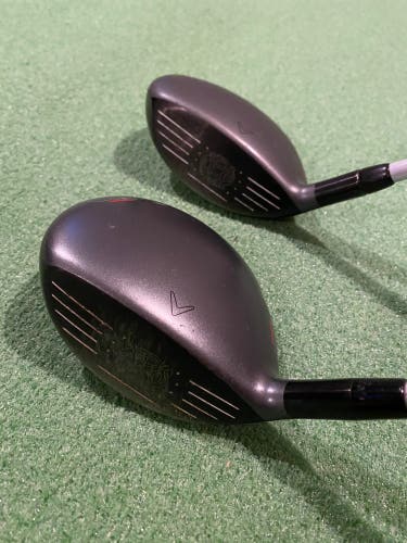 Men's Callaway X Hot 3 And 5 Wood Stiff Shaft *Check Description For Details*