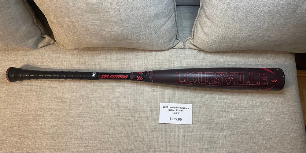 Used BBCOR Certified 2021 Louisville Slugger Hybrid Select power Bat (-3) 29 oz 32"