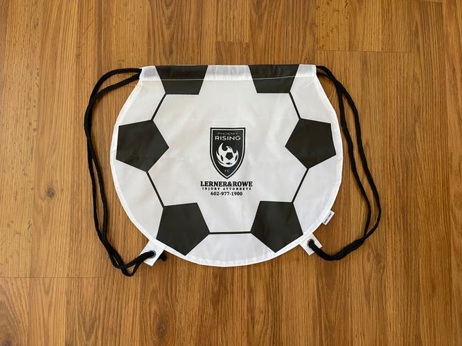 Phoenix Rising FC USL Soccer SUPER AWESOME Soccer Ball Cinch Sack Backpack Bag!