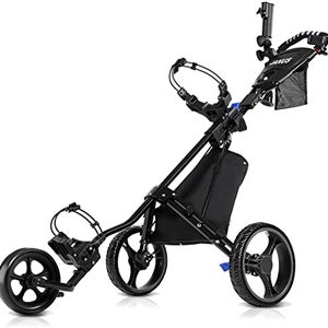 Black Used Unisex Push Cart