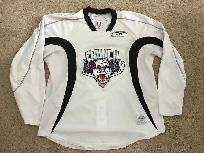Syracuse Crunch AHL Reebok Pro Stock Jersey White Used Size 58