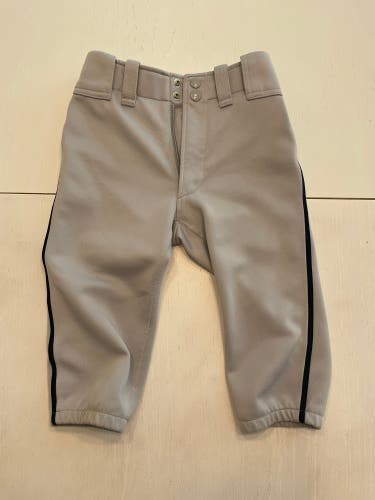 Used Mizuno Youth Gray/Navy Baseball Pants (YS)