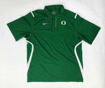 Nike Oregon Ducks Dri-FIT Stretch Woven Golf Polo Men's Large Green 378243