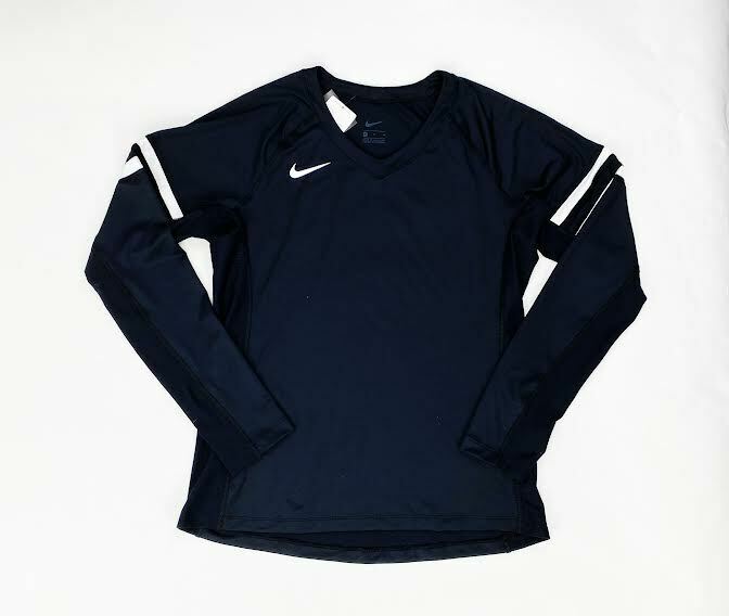 Nike Stock Club Ace Long Sleeve Volleyball Jersey Women's Medium Black ...