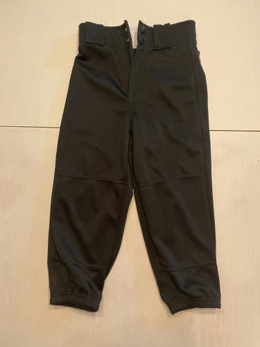 Black Youth XS Rawlings Baseball Pants