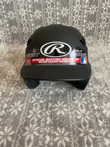 New Senior Black Rawlings Velo Batting Helmet