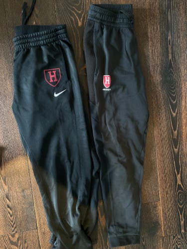 HARVARD HOCKEY Black New Large Nike JOGGERS + PANTS