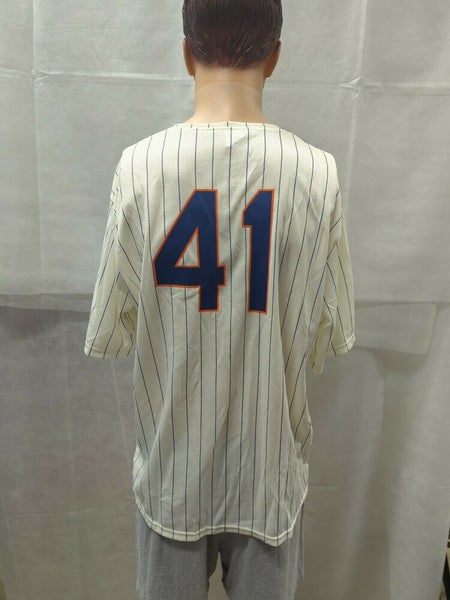 TOM SEAVER  New York Mets 1969 Home Majestic MLB Throwback Jersey