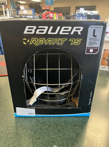New Large Bauer Re-Akt 75 Helmet
