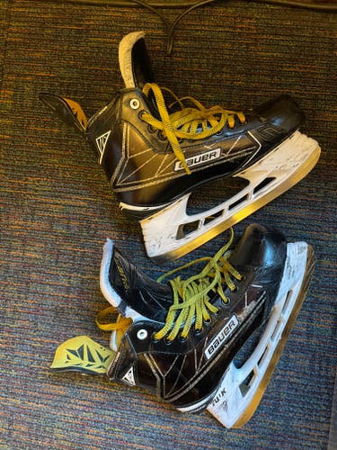 Senior Used Bauer Supreme S190 Hockey Skates Extra Wide Width Size 8.5