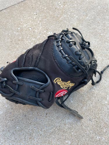 Used Right Hand Throw Rawlings Catcher's Heart of the Hide Baseball Glove 34"