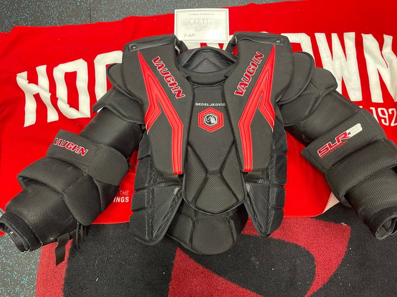 Red Wings Goalie Vaughn SLR 3 Pro Stock Carbon Ice Hockey Chest Protector Large
