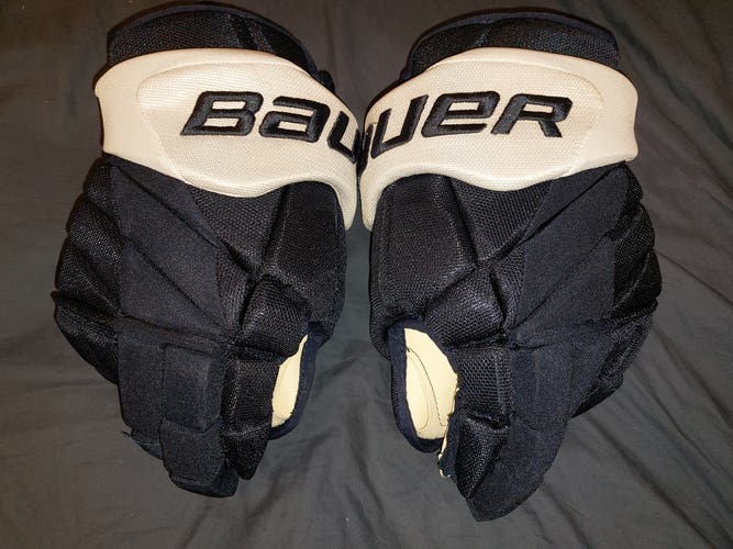 New Bauer Vapor 1X Pro Lite Gloves 15" Pro Stock Navy/White