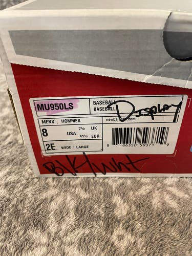 Black New Adult Men's Size 8.0 (Women's 9.0) Turf Cleats New Balance Low Cut MU950