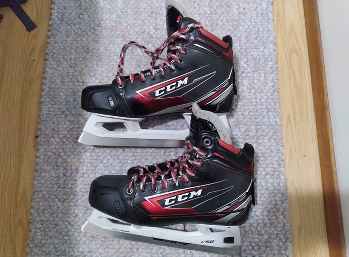 Senior Used CCM Jetspeed FT480 Hockey Goalie Skates Regular Width Size 8.5
