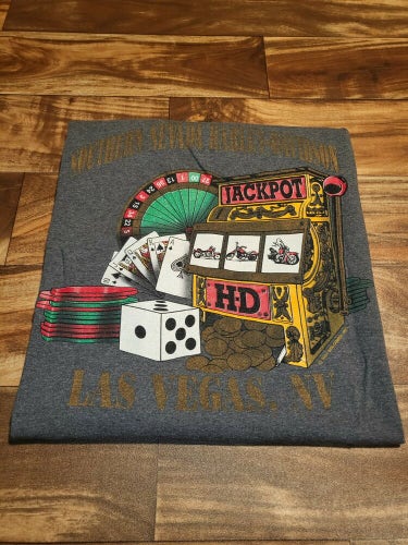 Vintage 1991 Harley Davidson Casino Las Vegas Gambling Ride With Pride Shirt XL