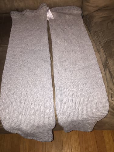 UNIVERSITY OF MICHIGAN GRAY  PRACTICE WORN SOCKS
