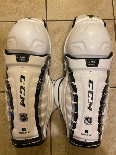 CCM/Reebok 21k Pro Stock Shin Pads size 14”