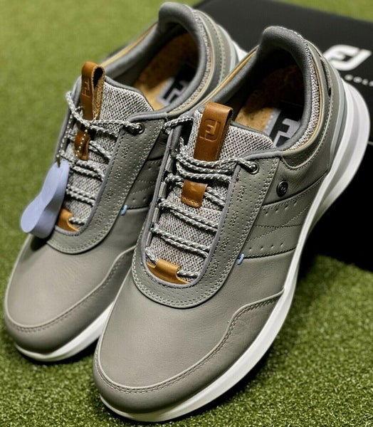 FootJoy Stratos Men's Leather Golf Shoes 50042 Gray 11 Wide (2E